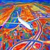 Airplane On Land diamond painting