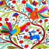 Birds And Animal Otomi diamond painting