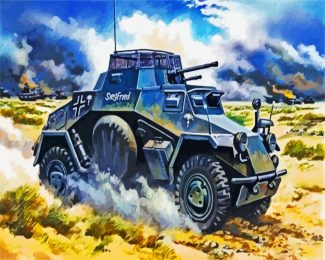 Black Panzer diamond painting