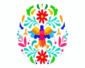 colorful Otomi diamond paintings