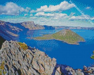 Crater Lake National Park Oregon diamond paintings