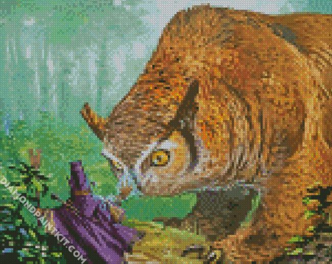 Fantastic owlbear diamond paintings