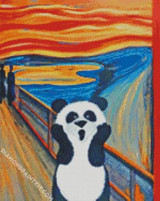 panda the scre diamond painting