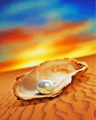 Sunset Pearl diamond painting