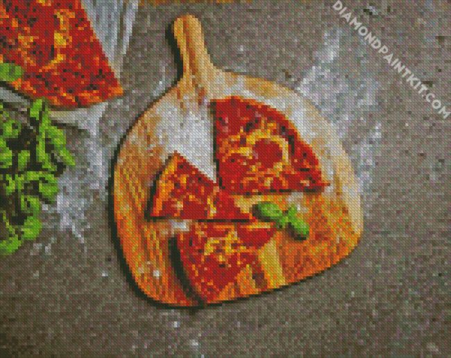 tasty pizza diamond painting