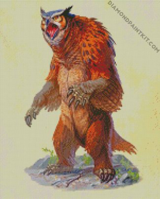 Wild Owlbear diamond painting