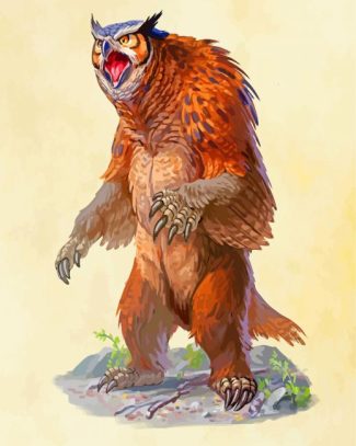 Wild Owlbear diamond painting