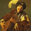 A Boy Playing the Lute Hendrick ter Brugghen diamond paintiing