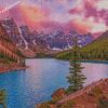 Alberta Moraine Lake Sunset diamond paintings