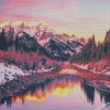 Alberta Snowy Mountains diamond paintings