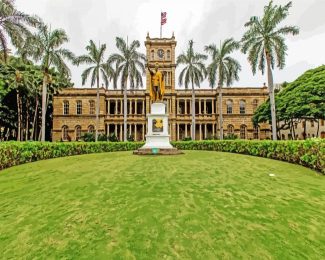 Aliʻiolani Hale Honolulu diamond painting