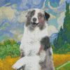 Aussie Dog Van Gogh Art diamond paintings