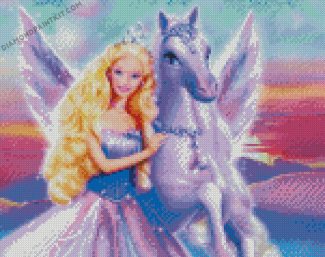 Barbie And Horse diamond paintings