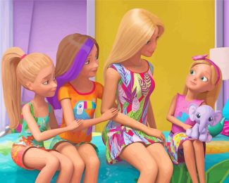 Barbie Family diamond painting