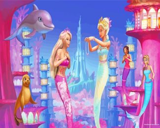 Barbie Mermaids diamond painting