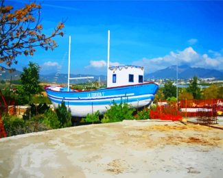 Barco De Chanquete La Dorada Nerja diamond painting