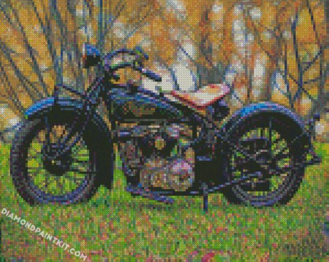 Black Motorcycle diamond paintings