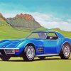 Blue Chevrolet Corvette Car diamond painting