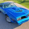 Blue Firebird Car diamond painting