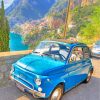 Blue Vintage Fiat diamond painting