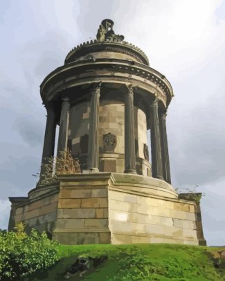 Burns Monument Edinburgh diamond painting