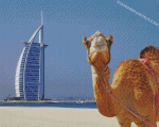 Camel And Burj Al Arab diamond paintings