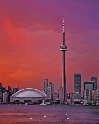 Canada Toronto Skyline diamond painting