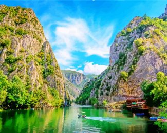 Canyon Matka Macedonia diamond painting