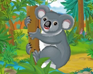 Cartoon Koala Animal diamond painting