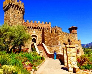 Castello Di Amorosa Napa California diamond painting