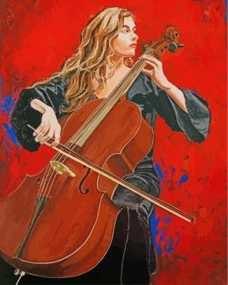 Cello Player diamond painting