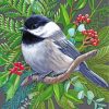 Chickadee Bird Art diamond painting