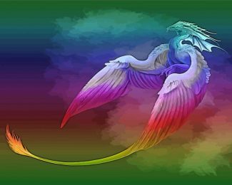 Colorful Dragon diamond painting