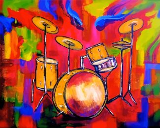 Colorful Drums diamond painting