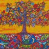 Colorful Folk Tree diamond paintings