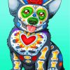 Corgi Dog Day Of The Dead diamond painting