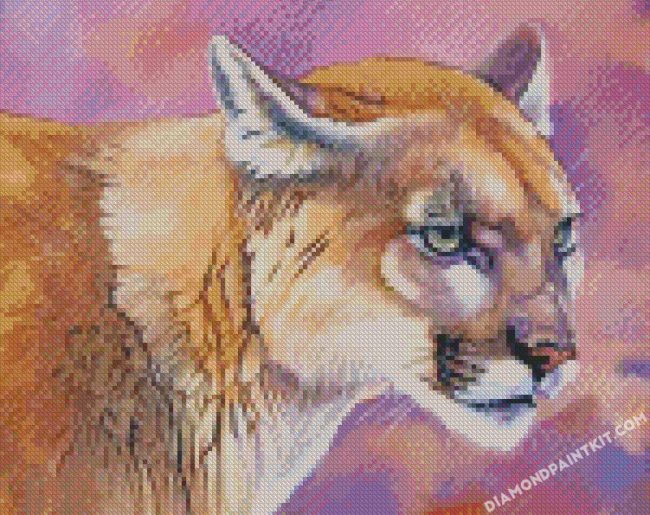 Cougar Cat Art diamond paintings