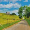 Country Road ohio scenic diamond paintings