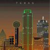 Dallas Buildings Poster diamond painting