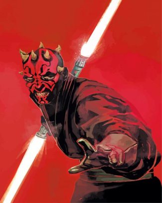 Darth Maul diamond painting