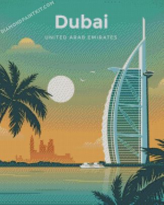 Dubai Poster diamond paintings