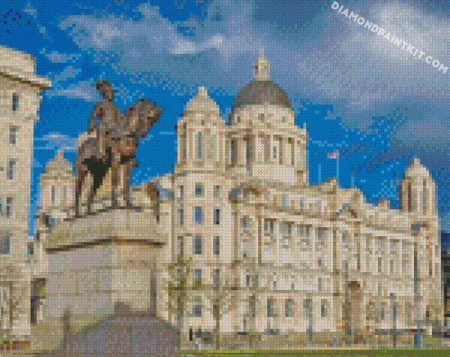 Edward King Statue Liverpool diamond paintings