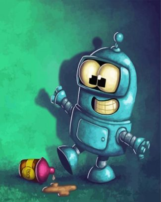 FUTURAMA baby bender robot diamond painting