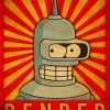 FUTURAMA bender robot diamond painting