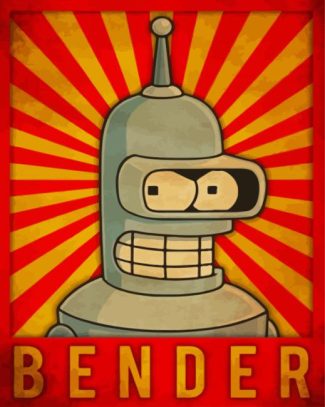 FUTURAMA bender robot diamond painting