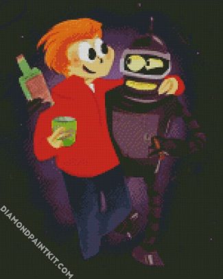 FUTURAMA bros space diamond paintings