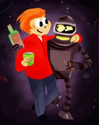 FUTURAMA bros space diamond painting