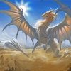 Fantasy White Dragon diamond painting