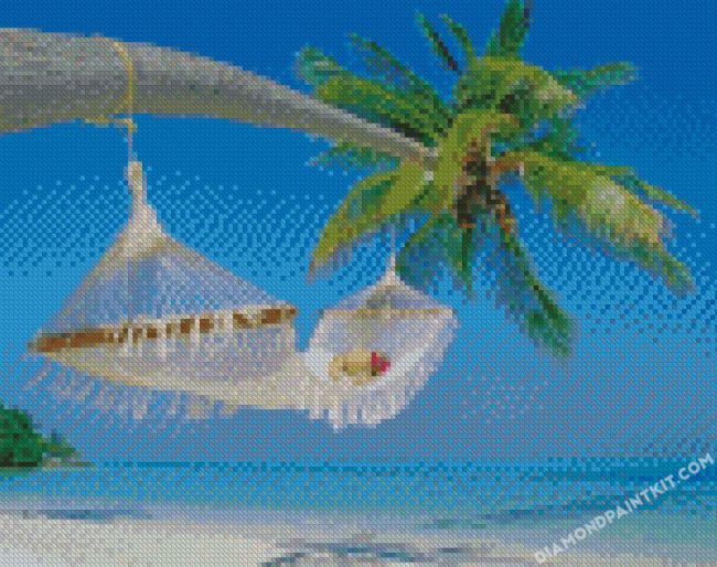 Fiji Beach Hammock diamond paintings