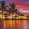 Fiji Island At Sunset diamond paintings